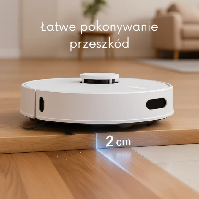 Pokonywanie przeszkód do 2cm - Robot sprzątajacy Hygse Movo