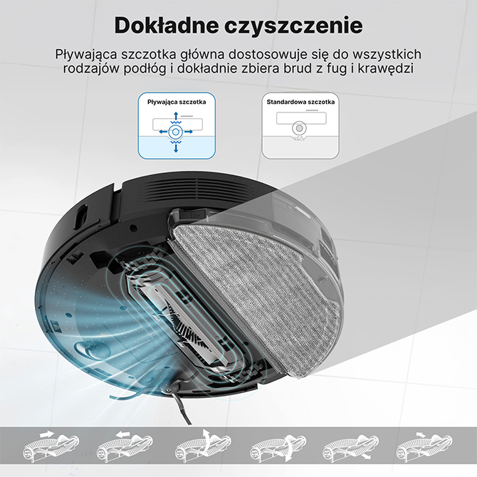 Robot sprzątający z funkcją mopowania