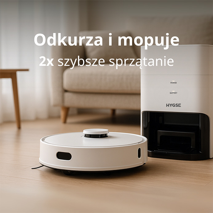 Robot sprzątający z funkcją mopowania